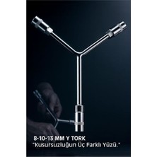 Store Mania Ieg™ Y-Tipi 3'lü Lokma Anahtar - Yüksek Mukavemetli Krom Vanadyum Çelik - Bisiklet ve Motor Bak