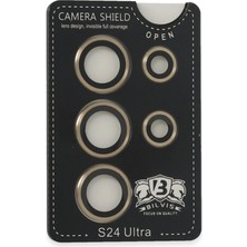 Store Mania Ieg™  Samsung Galaxy S24 Ultra Bilvis Titan Kamera Lens - Gold