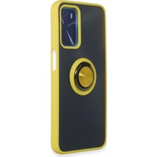 Store Mania Ieg™   A16 Kılıf Montreal Yüzüklü Silikon Kapak - Sarı