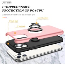 Store Mania Ieg™  Iphone 11 Pro Max Kılıf Elit Yüzüklü Kapak - Pembe