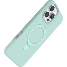 Store Mania Ieg™  Apple Iphone 16 Pro Regal Magsafe Standlı Kapak - Su Yeşili