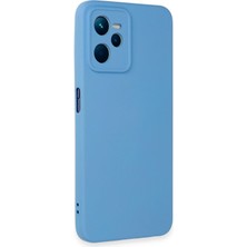 Store Mania Ieg™  Realme C35 Kılıf Nano Içi Kadife Silikon - Mavi