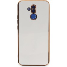 Store Mania Ieg™  Huawei Mate 20 Lite Kılıf Volet Silikon - Beyaz