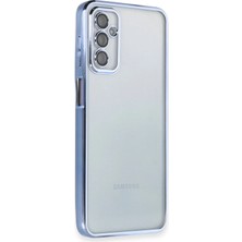 Store Mania Ieg™  Samsung Galaxy M23 Kılıf  Lensli Silikon - Açık Mavi