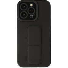 Store Mania Ieg™  Iphone 13 Pro Kılıf Mega Standlı Silikon - Siyah