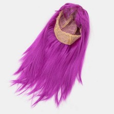 Store Mania Ieg™ Fuşya Renk Düz Kesim Uzun Parti Peruğu Takma Saç