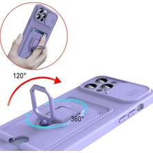 Store Mania Ieg™  Xiamoı Mi 11 Lite Kılıf Zuma Kartvizitli Yüzüklü Silikon - Pembe