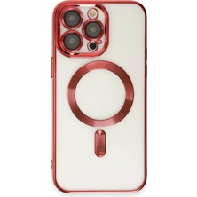 Store Mania Ieg™  Iphone 15 Pro Kılıf Kross Magneticsafe Kapak - Kırmızı