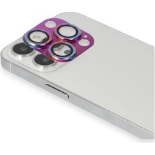 Store Mania Ieg™  Iphone 13 Pro Max Pers Alüminyum Kamera Lens - Rainbow
