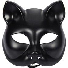 Store Mania Ieg™ Siyah Renk Lüks Kedi Maskesi 12X13 cm