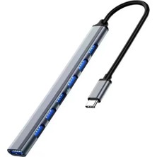 Store Mania Ieg™ ZR289 Ads 303/C Type-C 7 Port Metal USB Hub