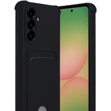 Store Mania Ieg™  Samsung Galaxy A56 Kılıf Kelvin Kartvizitli Silikon - Siyah