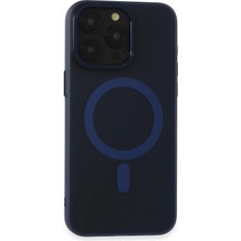 Store Mania Ieg™  Iphone 15 Pro Max Kılıf Lodos Magneticsafe Mat Kapak - Mavi