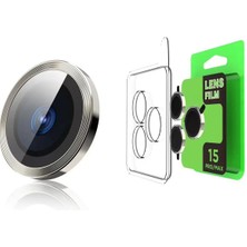 Store Mania Ieg™  Iphone 15 Pro Raze Metal Kamera Lens - Gümüş
