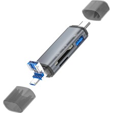 Store Mania Ieg™ ZR286 ADS307 3 In 1 Type-C Card Reader