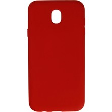 Store Mania Ieg™  Samsung Galaxy J7 Pro / J730 Kılıf Nano Içi Kadife Silikon - Kırmızı