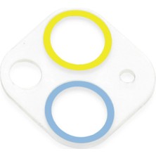 Store Mania Ieg™  Iphone 13 Mini Renkli Kamera Lens Koruma Cam - Sarı-Mavi