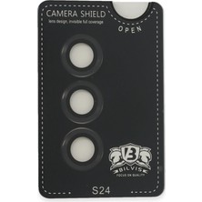 Store Mania Ieg™  Samsung Galaxy S24 Bilvis Titan Kamera Lens - Siyah