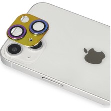 Store Mania Ieg™  Iphone 13 Pers Alüminyum Kamera Lens - Rainbow