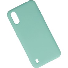Store Mania Ieg™  Samsung Galaxy A01 Kılıf Nano Içi Kadife Silikon - Turkuaz