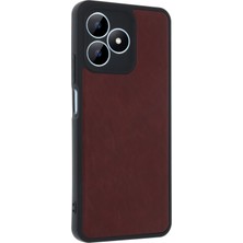 Store Mania Ieg™  Realme Note 50 4g Kılıf Aras Deri Kapak - Bordo