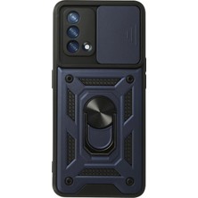 Store Mania Ieg™   A74 4g Kılıf Pars Lens Yüzüklü Silikon - Lacivert