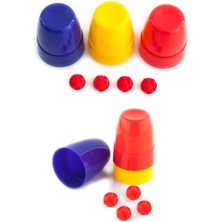 Store Mania Ieg™ Kırmızı Top Kaybeden Renkli Kupalar Sihir Oyunu Sihir Malzemesi