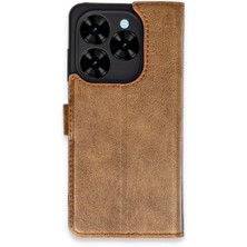 Store Mania Ieg™  Tecno Spark Go 2024 Kılıf Trend S Plus Kapaklı Kılıf - Taba