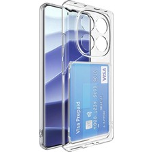 Store Mania Ieg™  Xiamoı Redmi Note 14 Pro Plus Kılıf Kart Şeffaf Silikon - Şeffaf