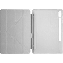 Store Mania Ieg™  Samsung Galaxy X510 Tab S9 Fe 11 Kılıf Kalemlikli Mars Tablet Kılıfı - Gri