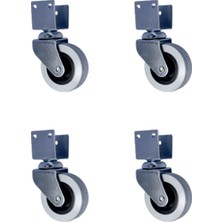 Store Mania Ieg™ Furç U-Sunta Bilyalı Teker - 20X50 - Gri - 35X18 HKS183 - 4 Adet