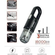 Store Mania Ieg™ Şarjlı Araç El Süpürgesi El Siyah A031S