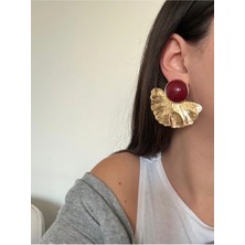 Akrilik Büyük Yelpaze Küpe