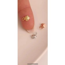 Wind Silver Bombeli Kalp Kolye Uçlar 925 Ayar