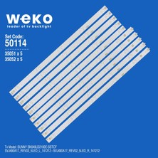 Weko SN049LD2100E-SSTCF 50114 49'' Inç 10 Adet Tv LED Bar Takım