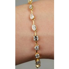 Wind Silver Özel Mix Taşlı Bileklik 925 Ayar