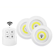 Store Mania Ieg™ Kablosuz Uzaktan Kumandalı 3 Lü LED Lamba Seti