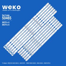 Weko A49A950A A49B970 B49A950A ZSC60600-AA 49'' Inç 12 Adet Tv LED Bar Takım