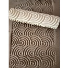 Atölye Dekupaj Model 071 - Polimer Kil Doku Oklavası / Seramik Çamuru Desen Rulosu