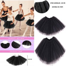 Store Mania Ieg™ Siyah Renk Tütü Etek Bale Eteği Gösteri Eteği Çocuk Bebek Boy