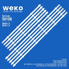 Weko SN048LDV59 AX048LDV59 35040/35101 48'' Inç 10 Adet Tv LED Bar Takım