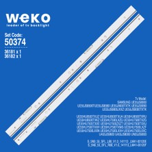 Weko UE55JS8500T UE55J9000TXTK 36181 55'' Inç 2 Adet Tv LED Bar Takım
