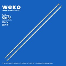 Weko LC-50LE650U LC-50LE652V 50165 50'' Inç 2 Adet Tv LED Bar Takım