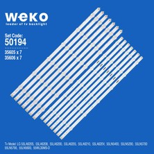 Weko 55LA620S 55LA6208 55LA6200 55LA6205 35605 55'' Inç 14 Adet Tv LED Bar Takım