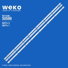 Weko E43DM1000 UA43EK1100US 36272/36273 43'' Inç 3 Adet Tv LED Bar Takım