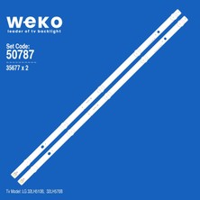Weko 32LH510B 32LH570B 35677 32'' Inç 2 Adet Tv LED Bar Takım