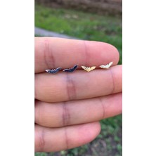 Wind Silver Yarasa Küpe 925 Ayar