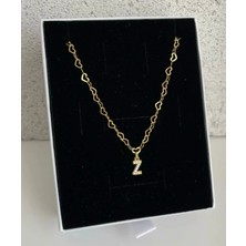 Wind Silver Kalp Kalp Zincir 925 Ayar Harf Seç