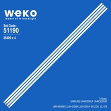 Weko UA46C6200UF 51190 46'' Inç 4 Adet Tv LED Bar Takım