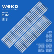 Weko H5000AK H5030AK H6200AK H6400AK 51765 65'' Inç 16 Adet Tv LED Bar Takım